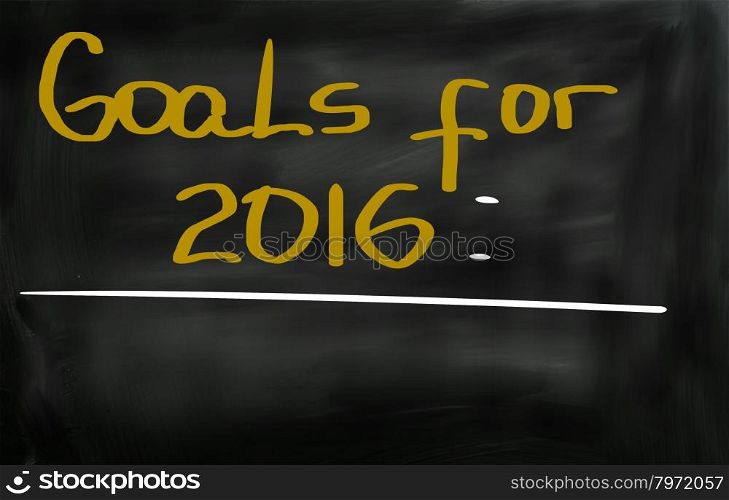 Goals For 2016 Concept
