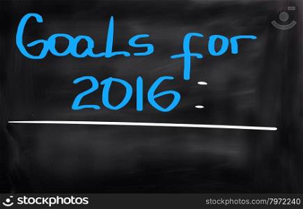 Goals For 2016 Concept