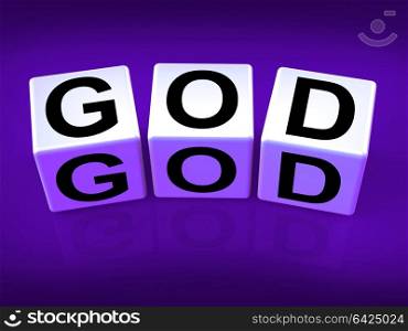 God Blocks Representing Deities Gods or Holiness