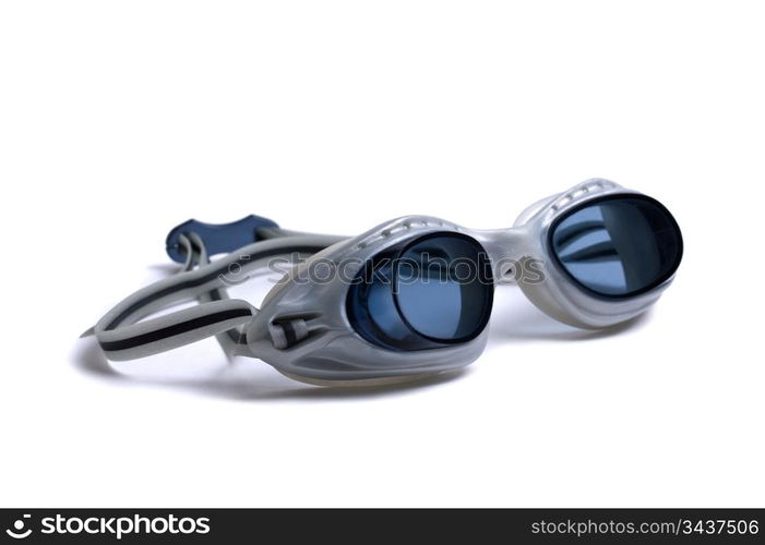 goggles for swimming isolated on a white background