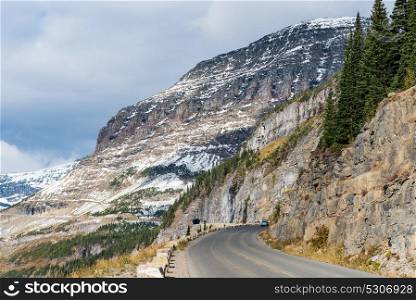 Going to the Sun Road near Logan Pass, Glacier National Park