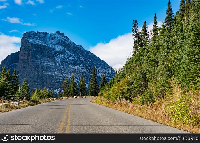 Going to the Sun Road near Siyeh Bend, Glacier National Park