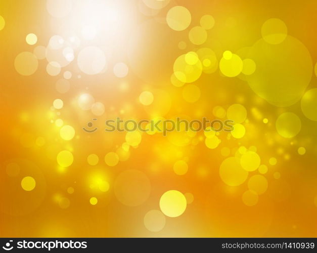 Gold abstract bokeh background