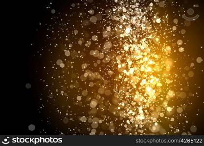 Gold abstract light background