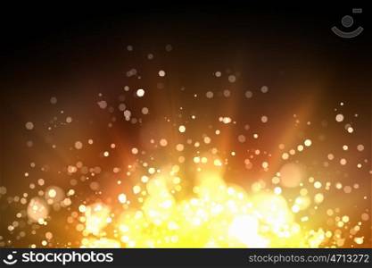 Gold abstract light background. Gold colour bokeh abstract light background. Illustration