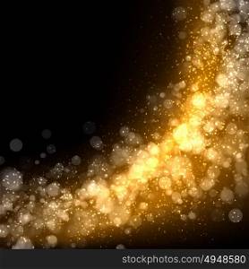 Gold abstract light background. Gold colour bokeh abstract light background. Illustration
