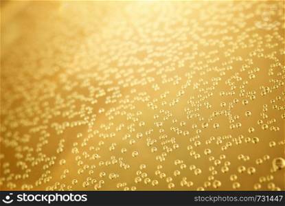 Gold background bubble texture. Element of design.