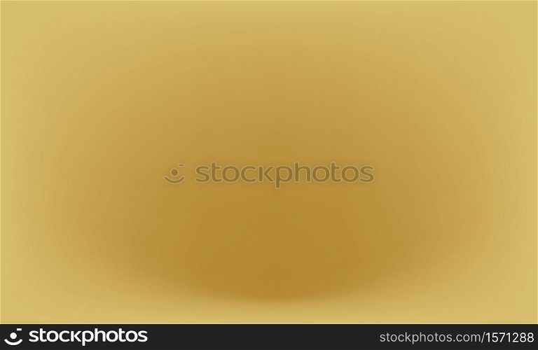 Gold blurred gradient style background. Abstract luxury smooth vector illustration wallpaper, soft business graphic design