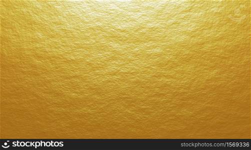 Gold cement texture background 3D render