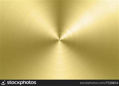 Gold circle metal texture background