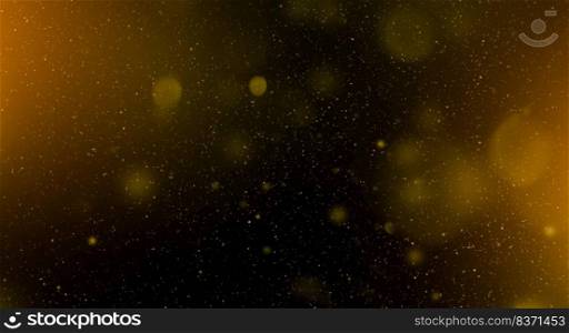 Gold colorful starry sky, horizontal galaxy background banner. Gold colorful starry sky, horizontal galaxy background