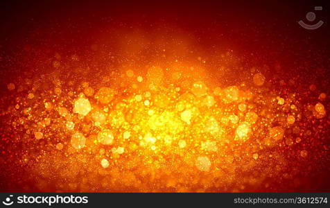 Gold colour bokeh abstract light background. Illustration