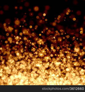 Gold colour bokeh abstract light background. Illustration