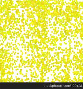 Gold Confetti Pattern Isolated on White Background. Gold Confetti Pattern