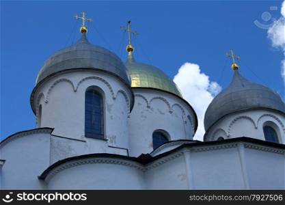 gold crosses on domes