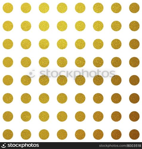 Gold glitter circles pattern design. Gold glitter circles pattern design. Bright luxury golden texture background