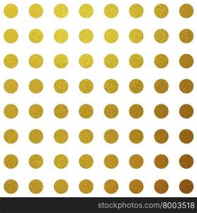 Gold glitter circles pattern design. Gold glitter circles pattern design. Bright luxury golden texture background