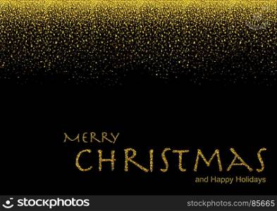 Gold Glitter Sparkle Christmas Background