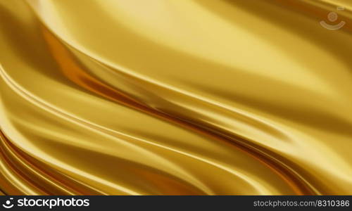 Gold luxury fabric background 3d render