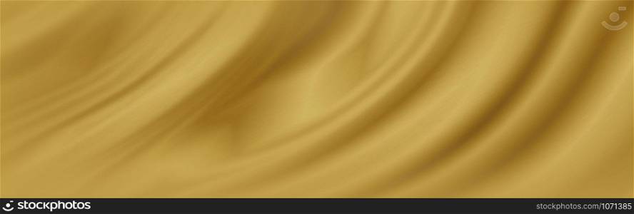 Gold luxury fabric background with copy space