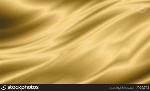 Gold luxury fabric background with copy space