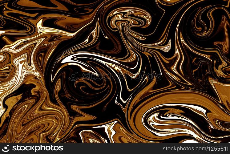 gold marble texture flulid abstract background. Illustration