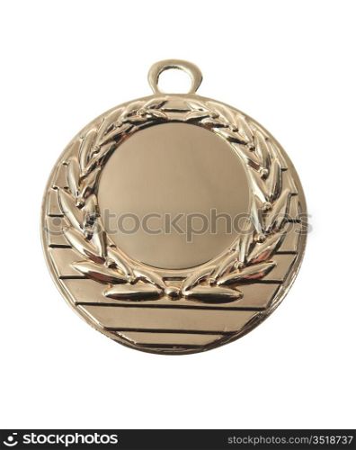Gold Medal isolated on white background