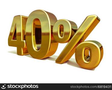 Gold Sale 40%, Gold Percent Off Discount Sign, Sale Banner Template, Special Offer 40% Off Discount Tag, Forty Percentages 40 Sticker, Gold Sale Symbol, Gold Sticker, Banner, Advertising, Luxury Sale