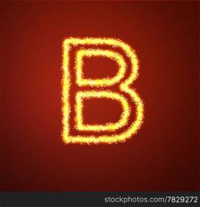 Gold star alphabet(letter B)