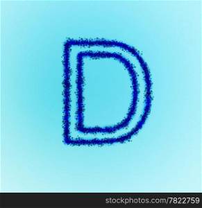 Gold star alphabet(letter D)