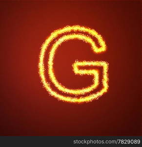 Gold star alphabet(letter G)