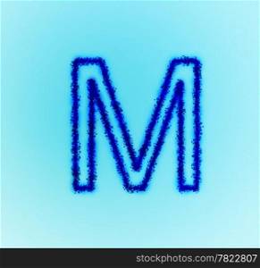Gold star alphabet(letter M)