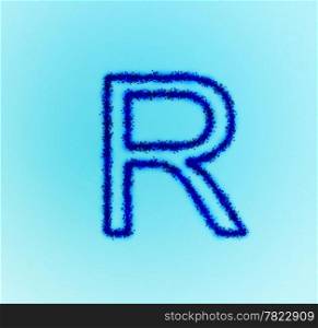 Gold star alphabet(letter R)