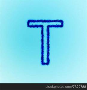 Gold star alphabet(letter T)