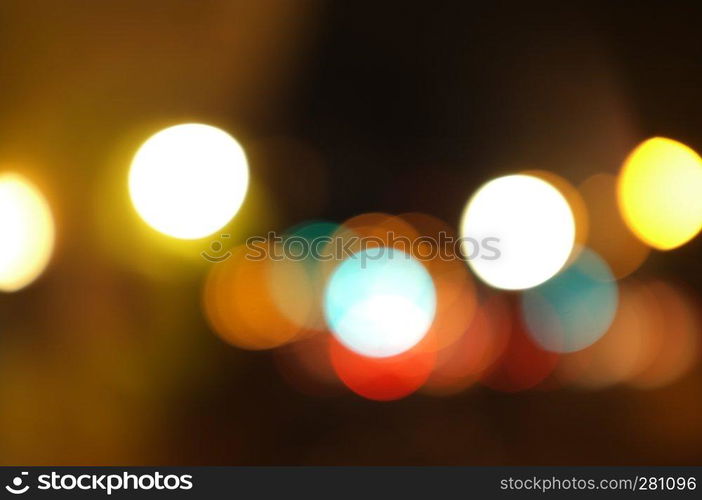 Golden bokeh abstract light,Orange background