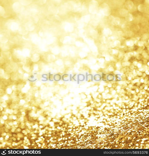 Golden bokeh background