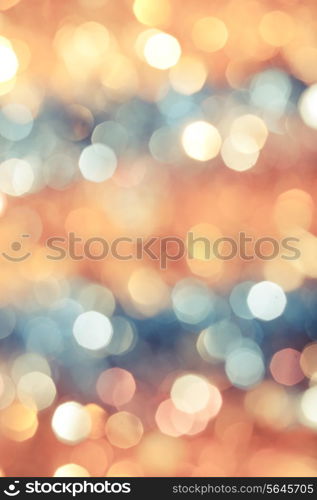 Golden christmas bokeh background for a design