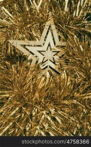 Golden christmas star