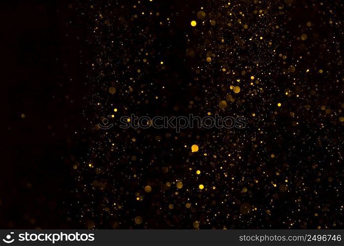 Golden dust sparkling glitter background