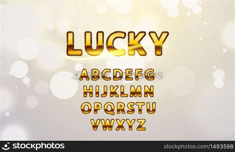 Golden font pattern text Vip Casino ?hips