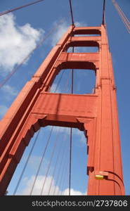 Golden Gate Bridge tower, San Francisco, California