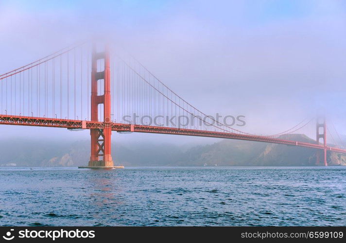 Golden Gate Bridge view from Fort Point at morning, San Francisco, California, USA