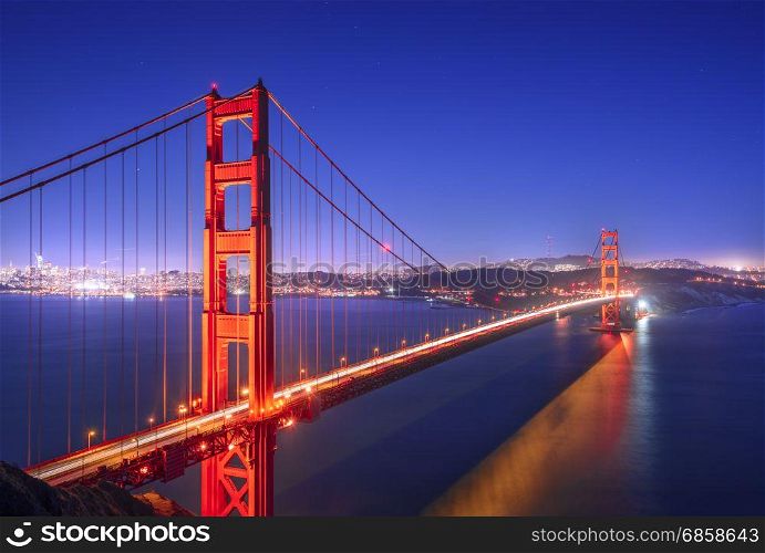Golden Gate, San Francisco California at night
