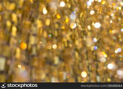Golden glitter christmas abstract background