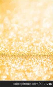 Golden glitter christmas background. Golden glitter christmas abstract background with copy space