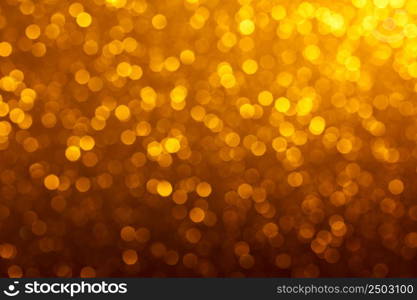 Golden lights bokeh background