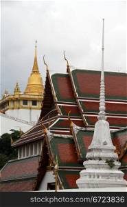 Golden mount and Wat Saket Ratcha Wora Maha Wihan, Bangkok, Thailand