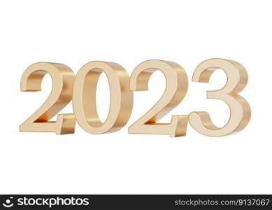 Golden numbers 2023 isolated on white background. Happy New Year 2023. Party, Merry Christmas, New year. Celebration. Cut out element for event card. 3D render. Golden numbers 2023 isolated on white background. Happy New Year 2023. Party, Merry Christmas, New year. Celebration. Cut out element for event card. 3D render.