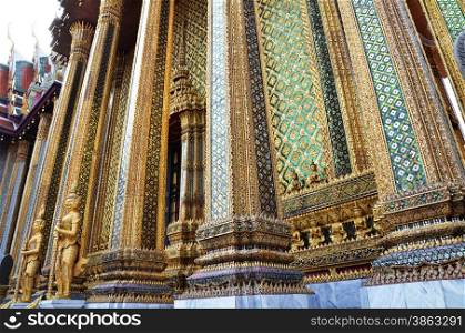 Golden pagoda in Grand Palace, Bangkok, Thailand&#xA;