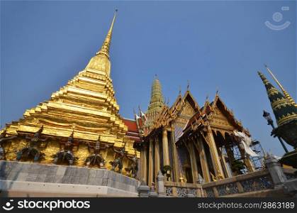 Golden pagoda in Grand Palace, Bangkok, Thailand&#xA;&#xA;